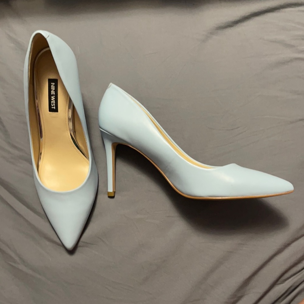 Nine West Baby Blue Heels